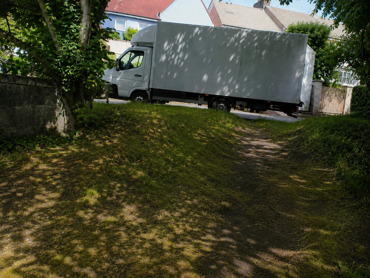Property area after mixed waste collection