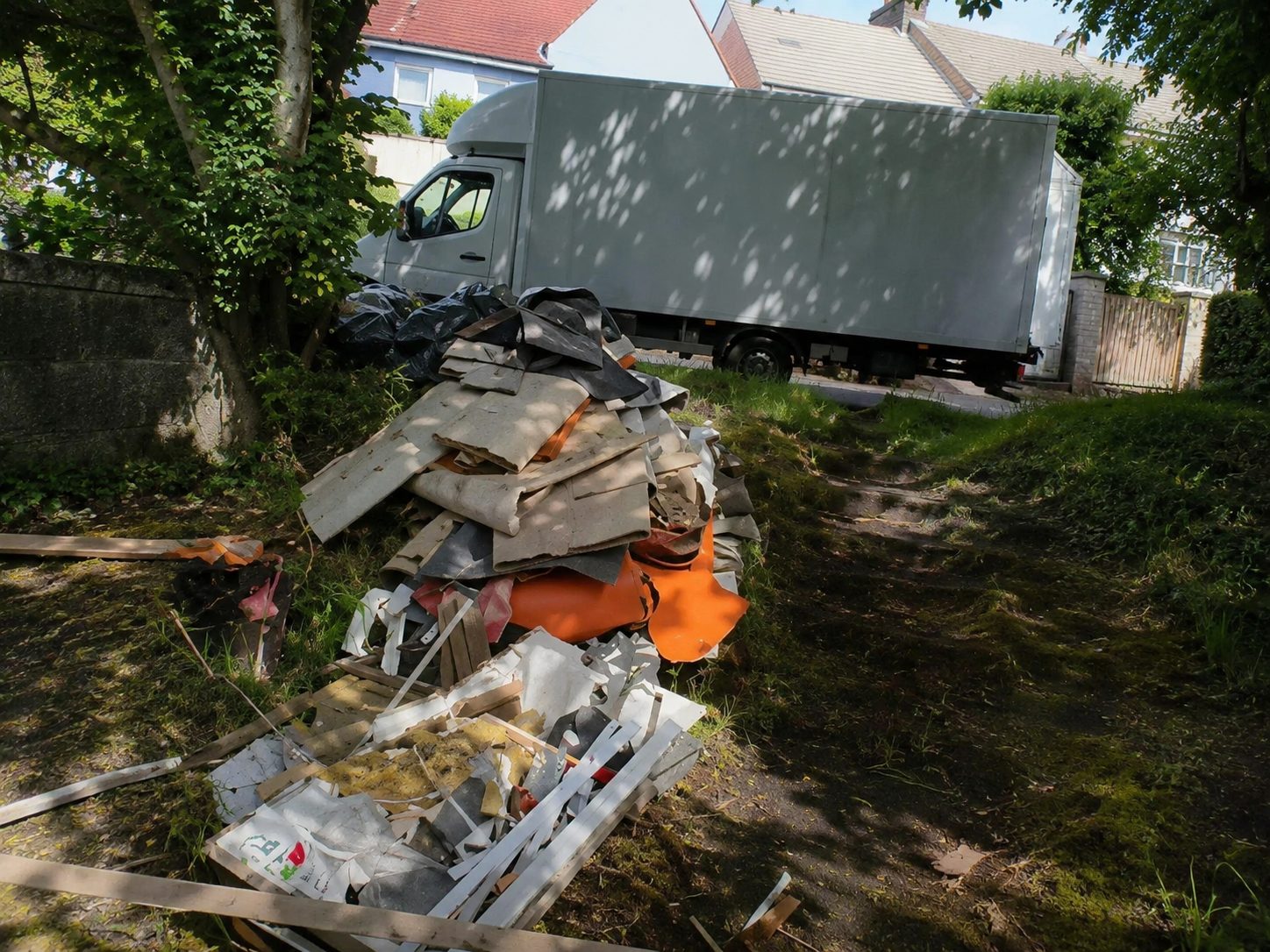 Property area before mixed waste collection