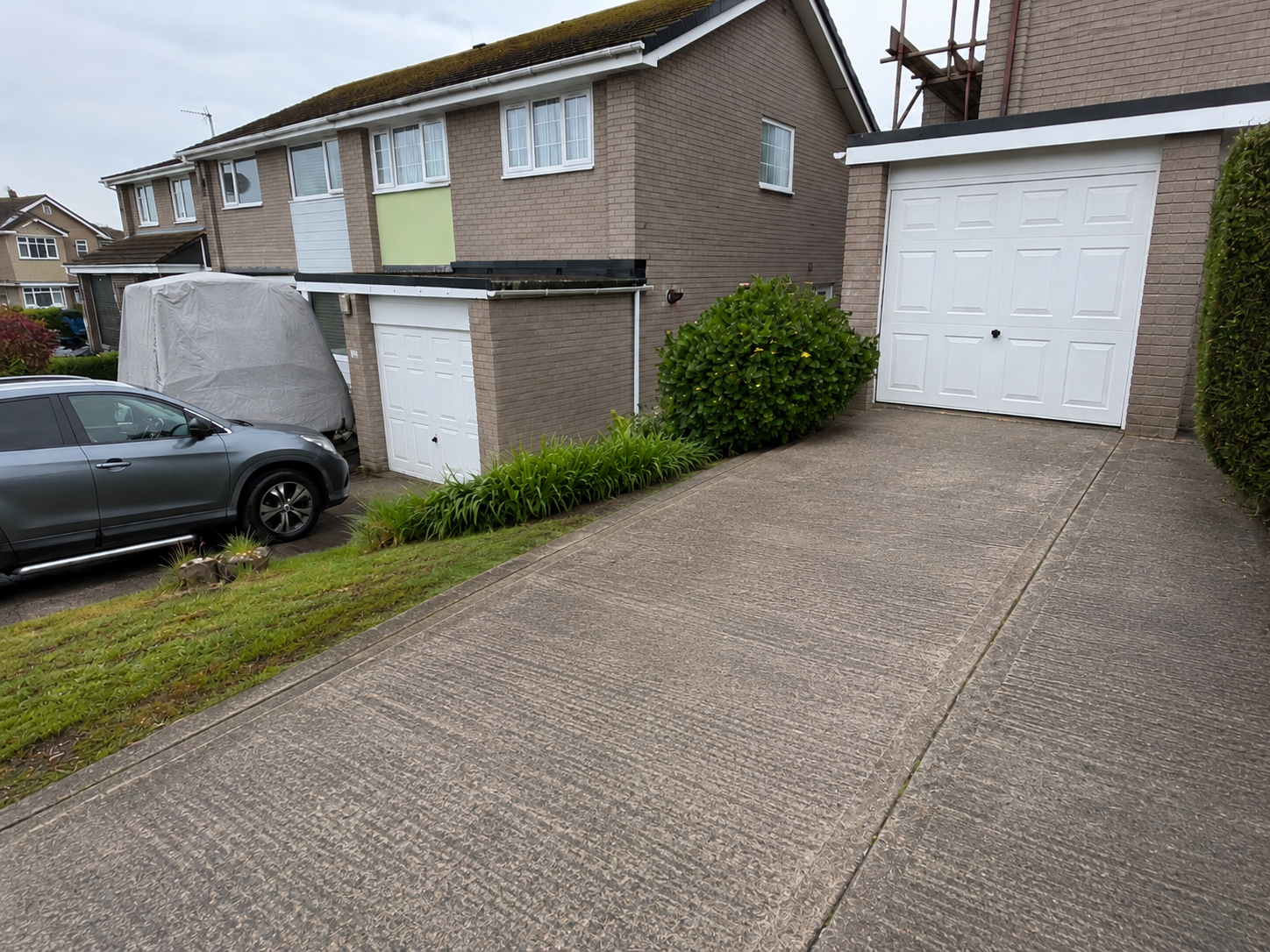 Driveway after builders waste clearance
